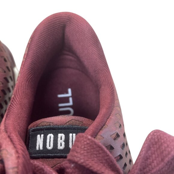 Nobull Mens Burgundy Knit perforated crossfit sneakers SZ 6.5 SKU 9415 - Picture 9 of 14